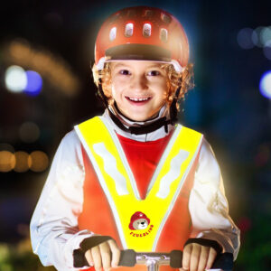Sicherheitskragen für Kinder mit Reflektor - gelb · Auer Verlag – Material  zur Unterrichtsvorbereitung